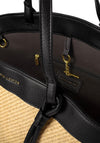 Katie Loxton Riviera Raffia Tote Bag, Natural & Black