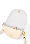 Katie Loxton Cleo Mini Saddle Bag, Eggshell