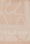 Katie Loxton Abstract Printed Blanket Scarf, Dust Pink & Blush Pink