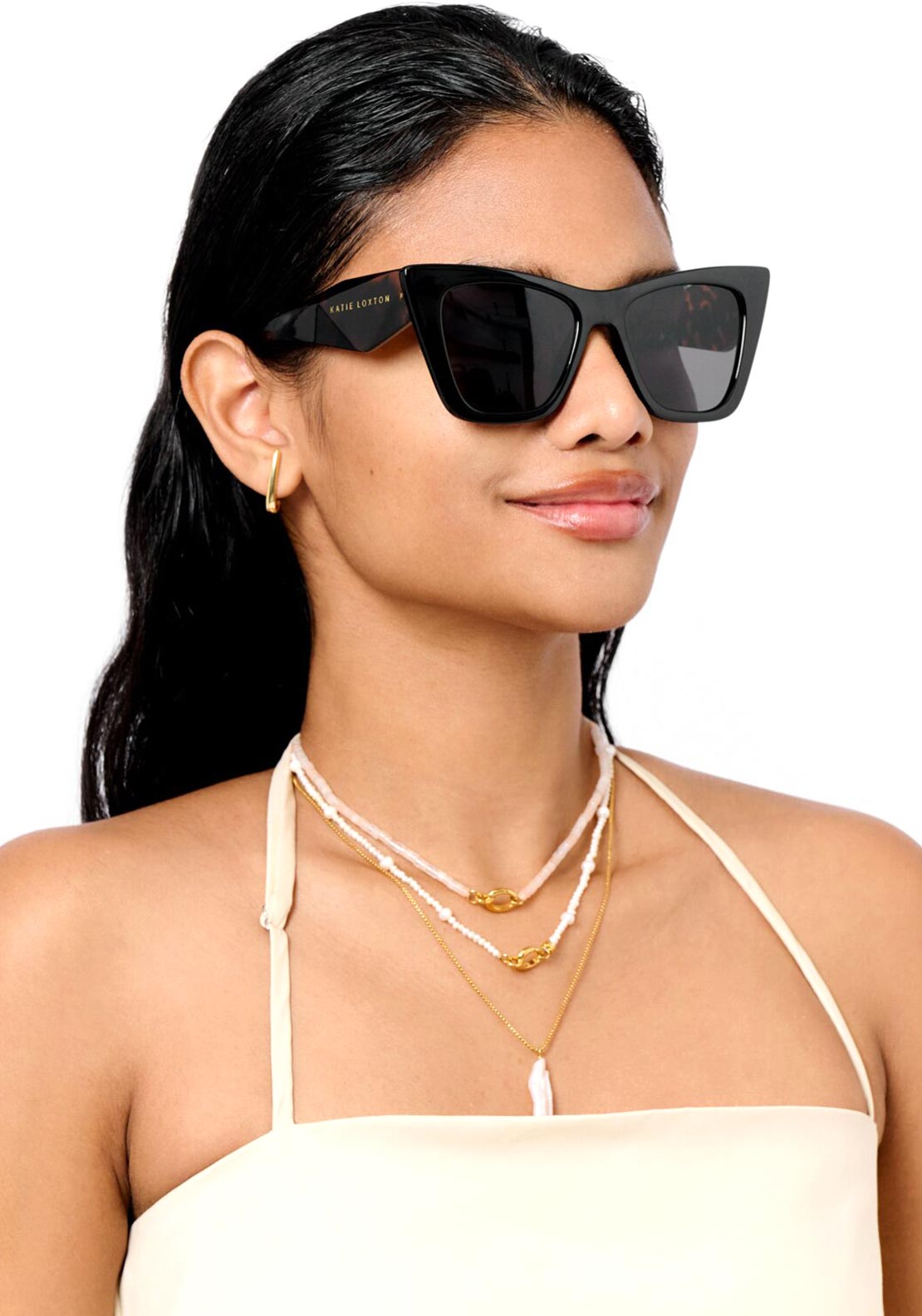 Katie Loxton Porto Sunglasses, Tortoiseshell