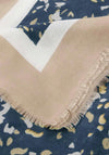 Katie Loxton Terrazzo Printed Foil Scarf, Navy