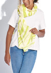 Katie Loxton Tiger Print Scarf, Lime Green