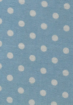 The Home Studio Brushed Cotton Spotted Pillowcase Pair, Blue