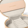 Katie Loxton Oval Jewellery Box, Nude Pink