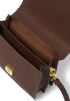 Katie Loxton Large Faux Croc Crossbody Bag, Chocolate