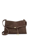 Katie Loxton Lori Suedette Shoulder Bag, Brown