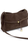 Katie Loxton Lori Suedette Shoulder Bag, Brown