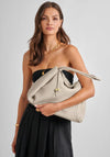 Katie Loxton Nova Hand Woven Large Shoulder Bag, Beige