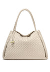 Katie Loxton Nova Hand Woven Large Shoulder Bag, Beige
