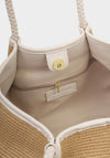 Katie Loxton Nova Raffia Shoulder Bag, Beige