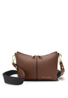 Katie Loxton Laila Canvas Strap Crossbody Bag, Chocolate