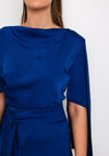 Kevan Jon Como Open Sleeve Maxi Dress, Cobalt Blue