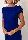 Kevan Jon Hali Corsage Detail Pencil Dress, Blue