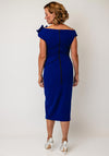 Kevan Jon Hali Corsage Detail Pencil Dress, Blue