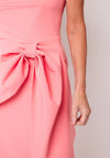 Kevan Jon Jasmine Bow Bandeau Pencil Dress, Pink