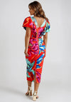 Kevan Jon Karolina Frill Pencil Dress, Multi-Coloured