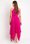 Kevan Jon Vienna Halter Neck Maxi Dress, Bright Pink