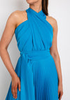 Kevan Jon Vienna Halter Neck Maxi Dress, Marine Blue