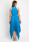 Kevan Jon Vienna Halter Neck Maxi Dress, Marine Blue