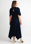 Kevan Jon Willow Cut Out Neckline Dress, Navy