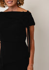 Kevan Jon Hali Corsage Detail Pencil Dress, Black