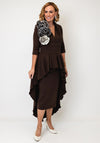 K JON DEL SCUBA AMARA ROSET PLUNGE MIDI &OSKIRT