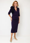 K JON DEL SCUBA AMARA ROSET PLUNGE MIDI &OSKIRT