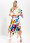 Kevan Jon Emilia Asymmetric Pleated Dress, Multi-Coloured
