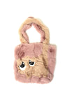 Serafina Collection Kids Faux Fur Tote Bag, Pink