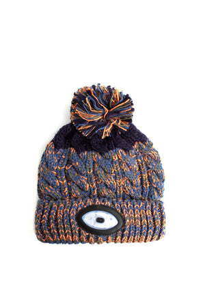 Brandwell Something Special Kids Knit LED Hat, Navy