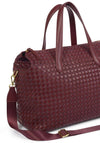 Katie Loxton Milan Woven Cabin Bag, Burgundy