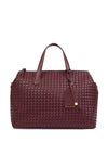Katie Loxton Milan Woven Cabin Bag, Burgundy
