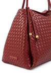 Katie Loxton Nova Hand Woven Large Shoulder Bag, Red