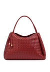 Katie Loxton Nova Hand Woven Large Shoulder Bag, Red