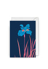 Lagom Design Blue Iris Greetings Card