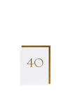 Lagom Design 40th Birthday Card