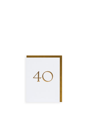 Lagom Design 40th Birthday Card