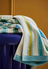 Land & Shore Barrow Striped Towel, Green Multi