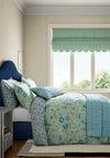 Land & Shore Bramble Floral Duvet Cover Set, Green Multi