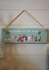 Langs Christmas at the Farm Plaque, Green Multi