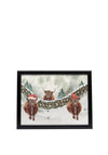 Langs Christmas Highland Cow Lap Tray