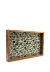 Langs Christmas Tree Wooden Serving Tray, Green Multi