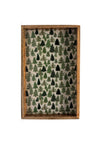 Langs Christmas Tree Wooden Serving Tray, Green Multi
