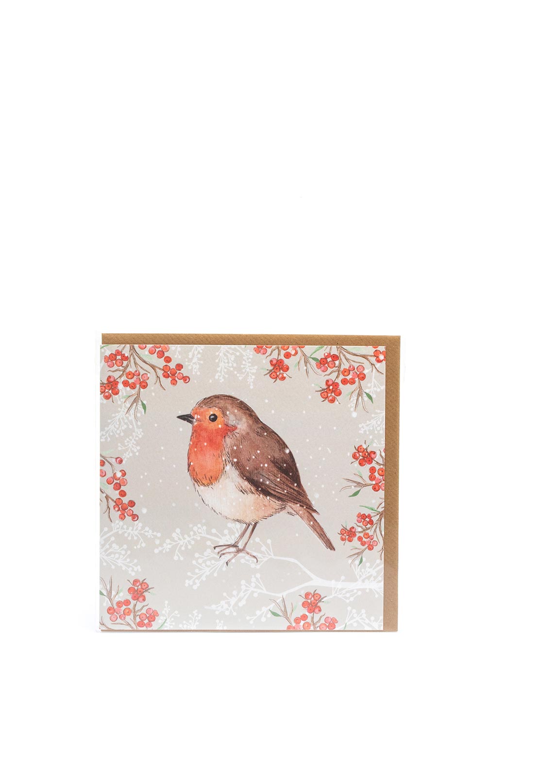 Langs Holly and Robin Christmas Card