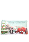 Langs Merry Christmas Farm Animals Cushion, Green Multi