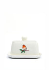 Langs Christmas Embellished Robin Butter Dish