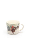 Langs Christmas Highland Cow Mug, Beige Multi