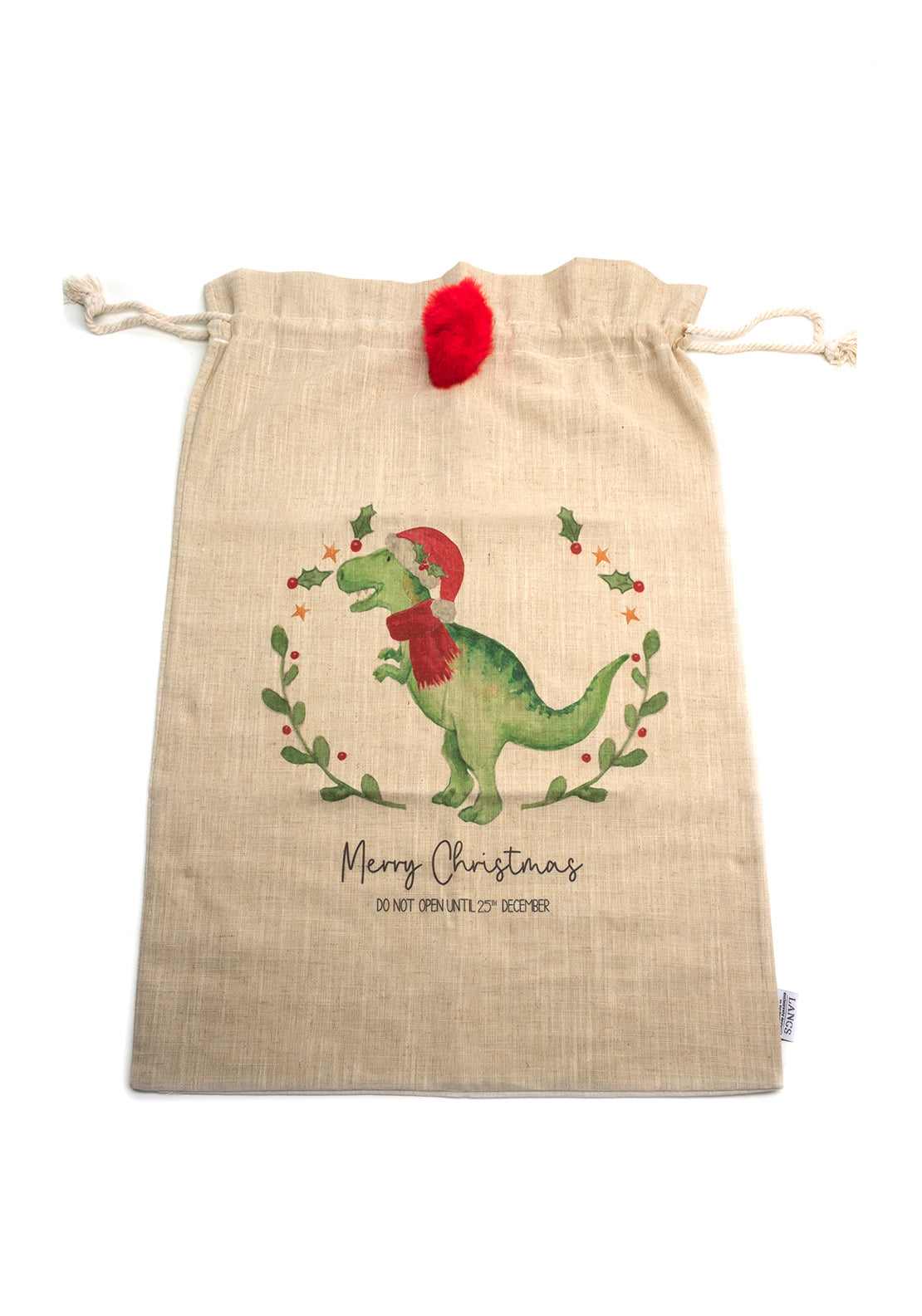Langs Christmas Dinosaur Present Sack