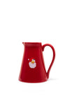 Langs Stoneware Santa Jug, Red