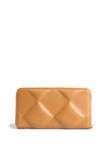 Calvin Klein Large Quilted Wallet, Brown Sugar